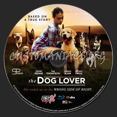 The Dog Lover blu-ray label