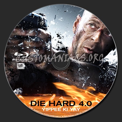 Die Hard 4.0 blu-ray label