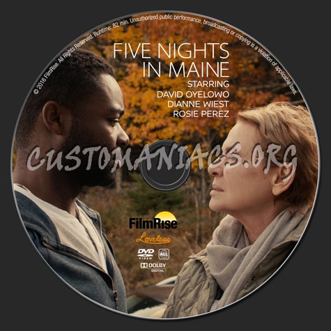 Five Nights in Maine dvd label