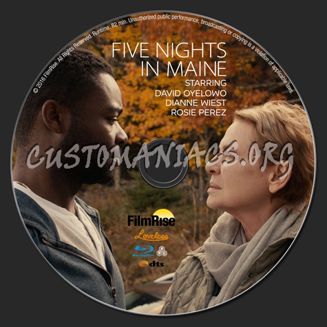 Five Nights in Maine blu-ray label