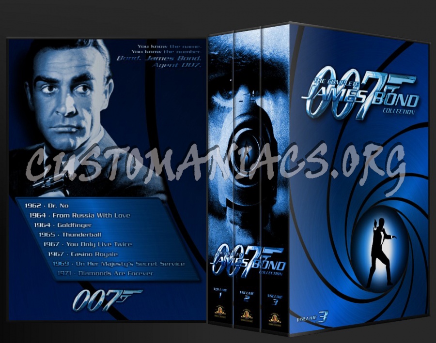 James Bond Volumes 1 - 3 (1962 - 2006) dvd cover