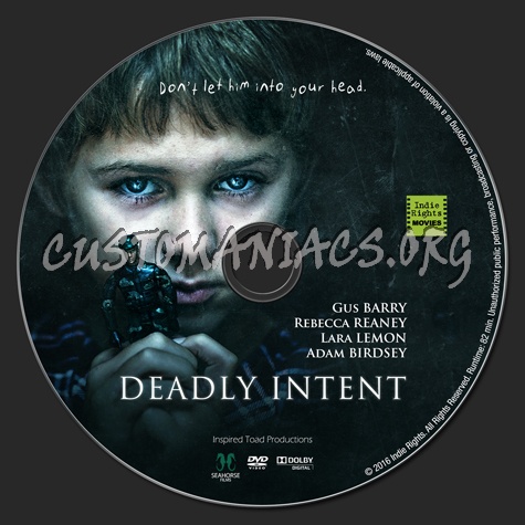 Deadly Intent dvd label