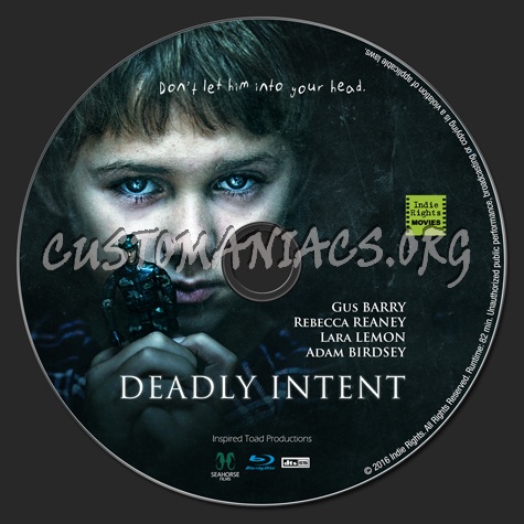 Deadly Intent blu-ray label