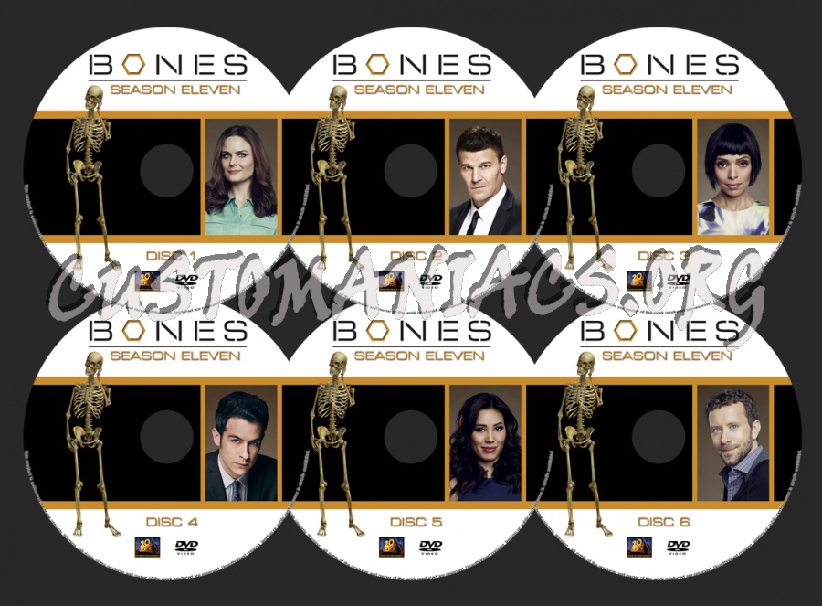 Bones Season 11 dvd label