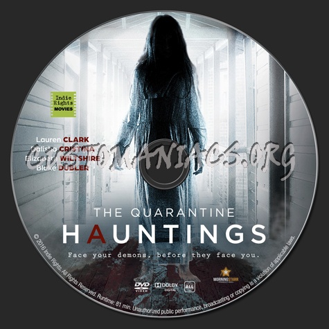 The Quarantine Hauntings dvd label