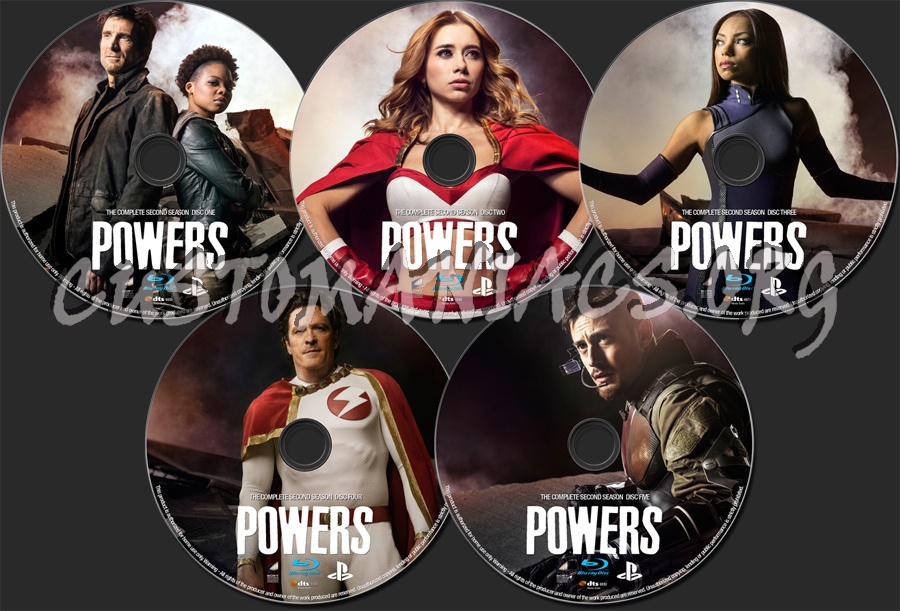 Powers Season 2 blu-ray label