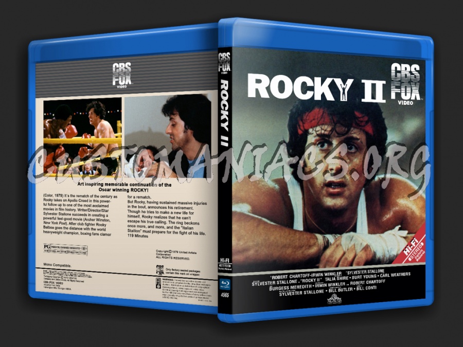 Rocky II blu-ray cover