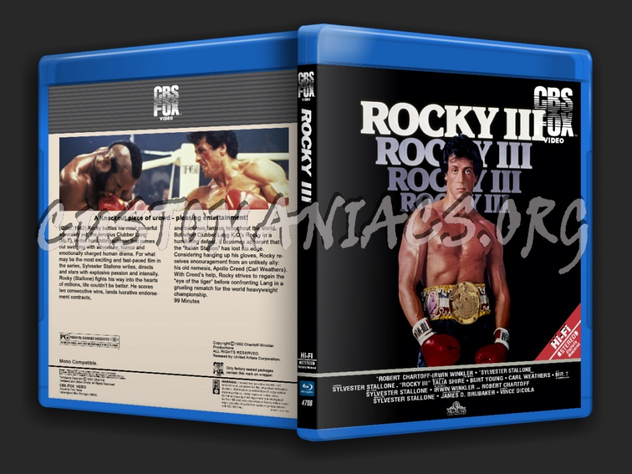 Rocky III blu-ray cover