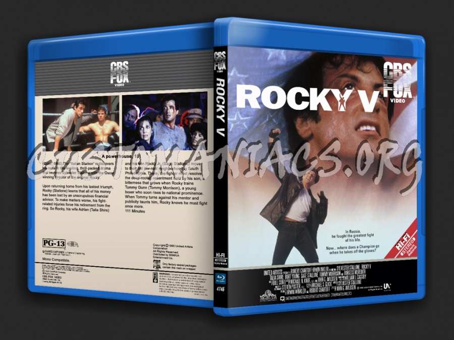 Rocky V blu-ray cover