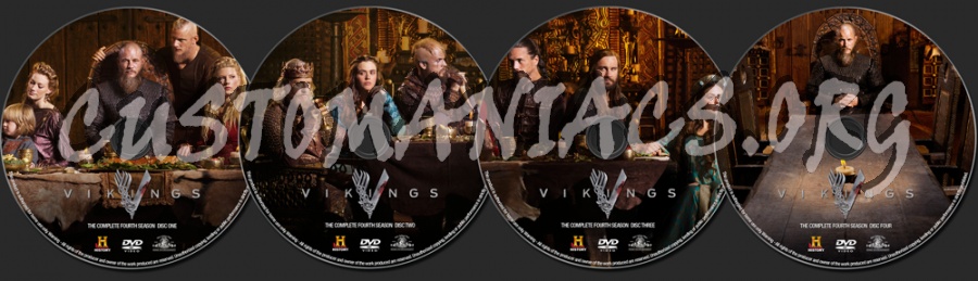 Vikings Season 4 dvd label