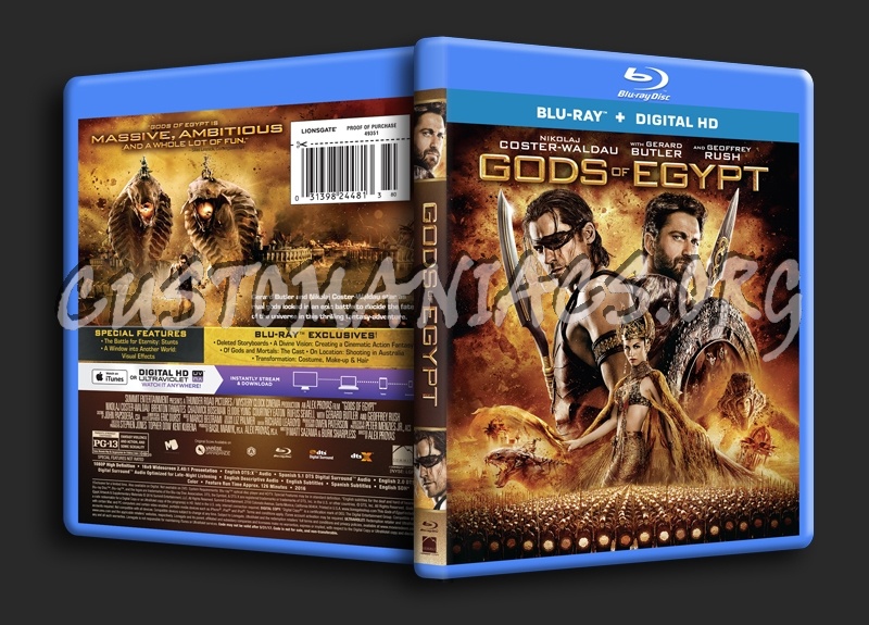 Gods of Egypt blu-ray cover