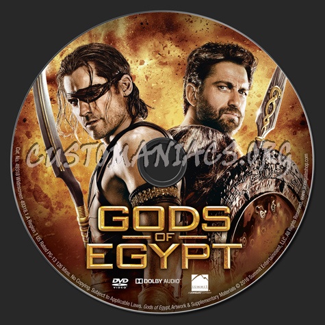 Gods of Egypt dvd label