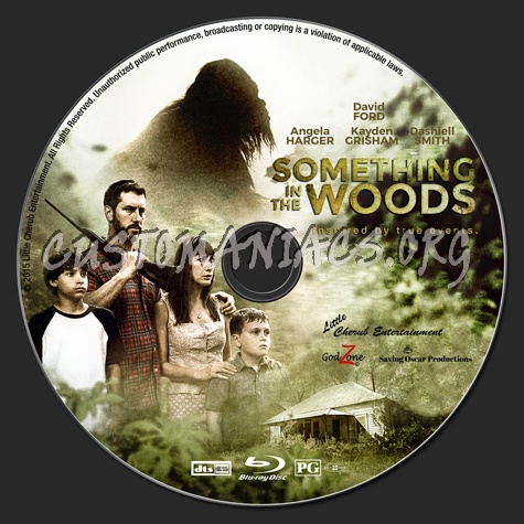 Something in the Woods blu-ray label