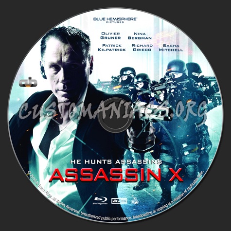 Assassin X blu-ray label