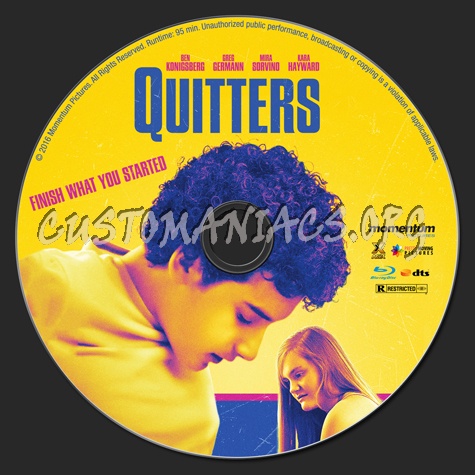 Quitters blu-ray label