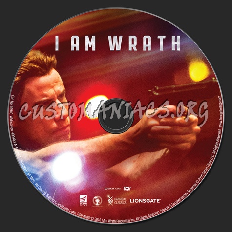 I Am Wrath dvd label