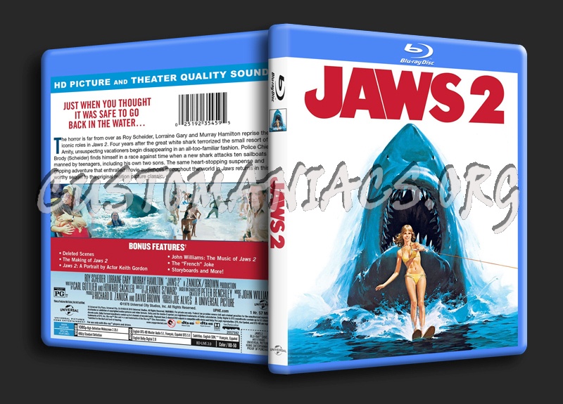 Jaws 2 blu-ray cover