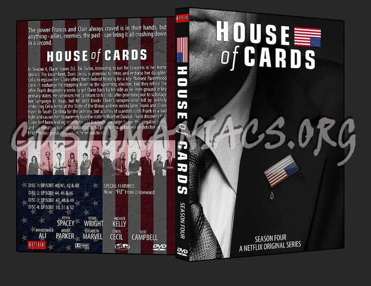 House of Cards - Season 4 dvd cover