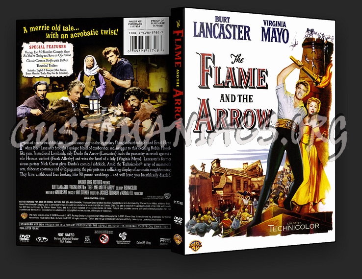 The Flame and the Arrow dvd cover