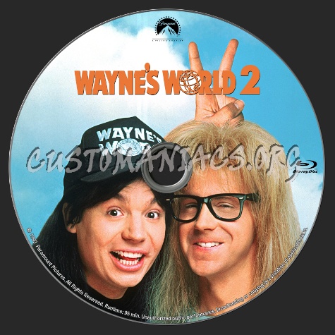 Wayne's World 2 blu-ray label