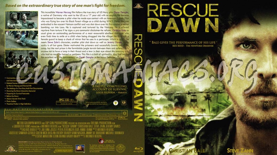 Rescue Dawn blu-ray cover