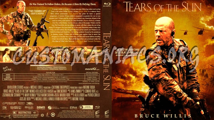 Tears of the Sun blu-ray cover