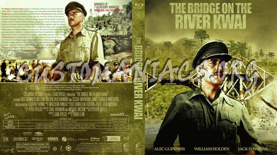 The Bridge on the River Kwai blu-ray cover