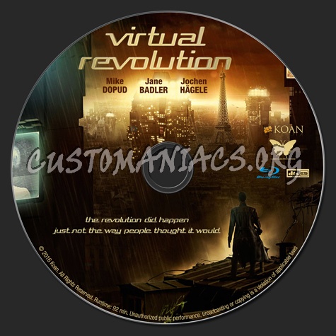 Virtual Revolution blu-ray label