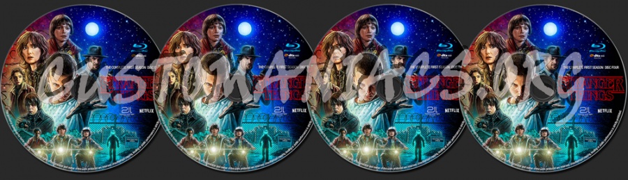 Stranger Things Season 1 blu-ray label