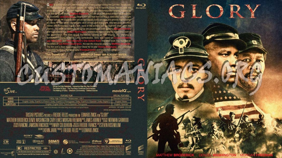 Glory blu-ray cover