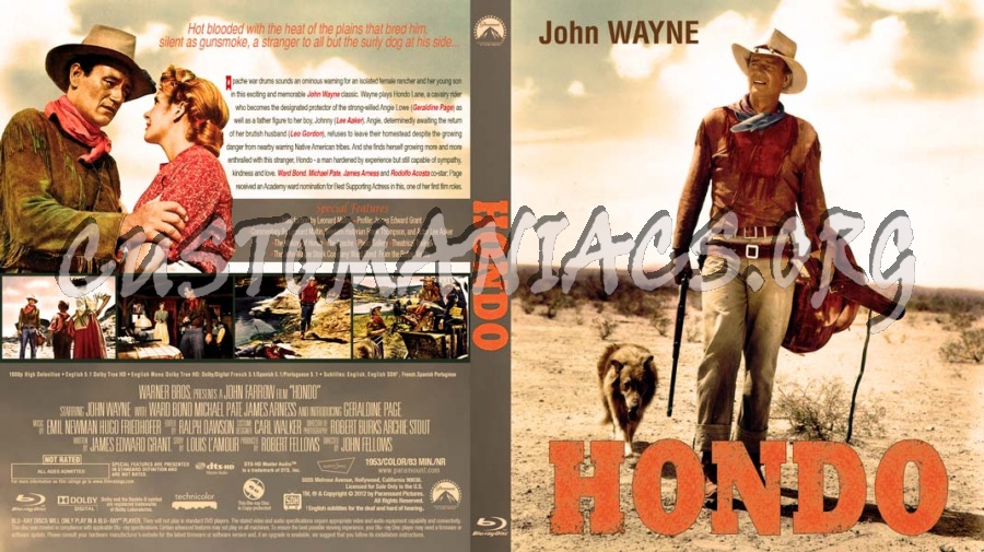 Hondo blu-ray cover