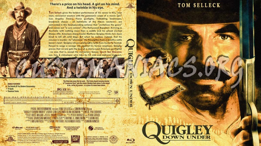 Quigley Down Under blu-ray cover