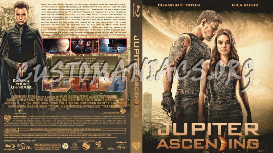 Jupiter Ascending blu-ray cover