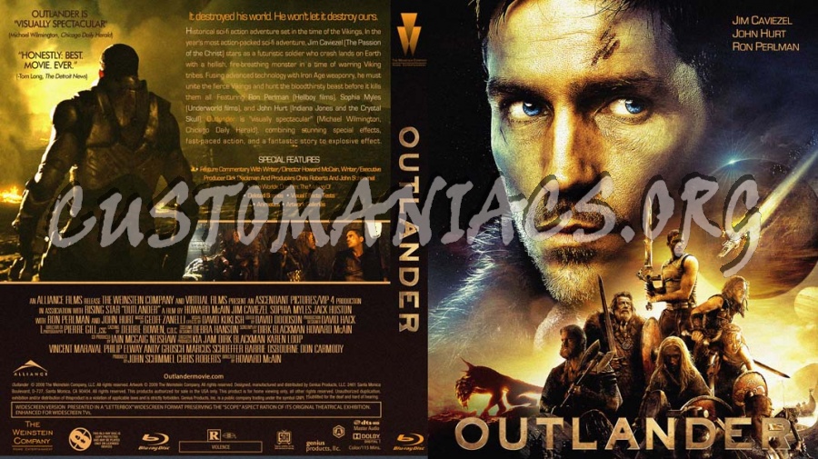 Outlander blu-ray cover