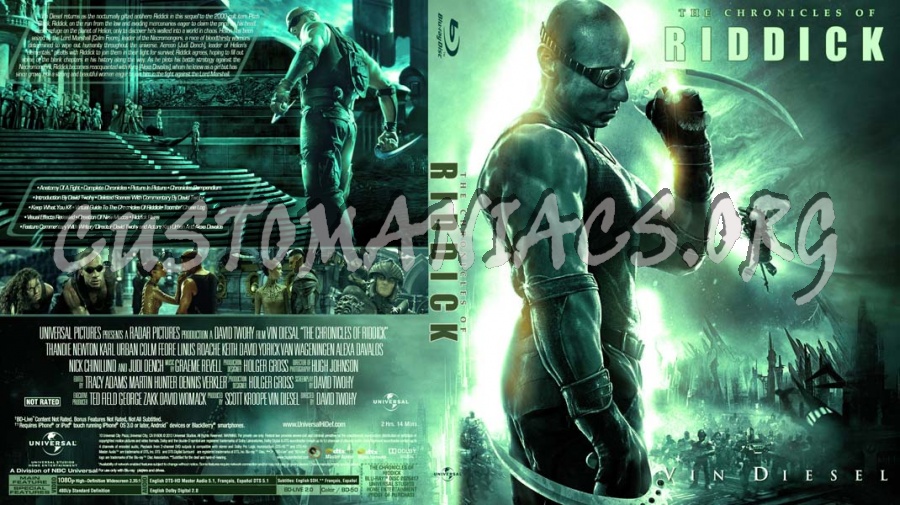 The Chronicles of Riddick blu-ray cover