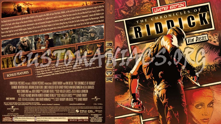 The Chronicles of Riddick blu-ray cover