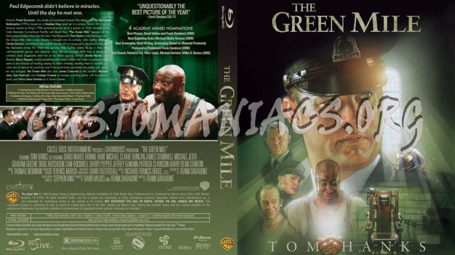 The Green Mile blu-ray cover