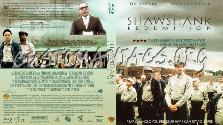 The Shawshank Redemption blu-ray cover