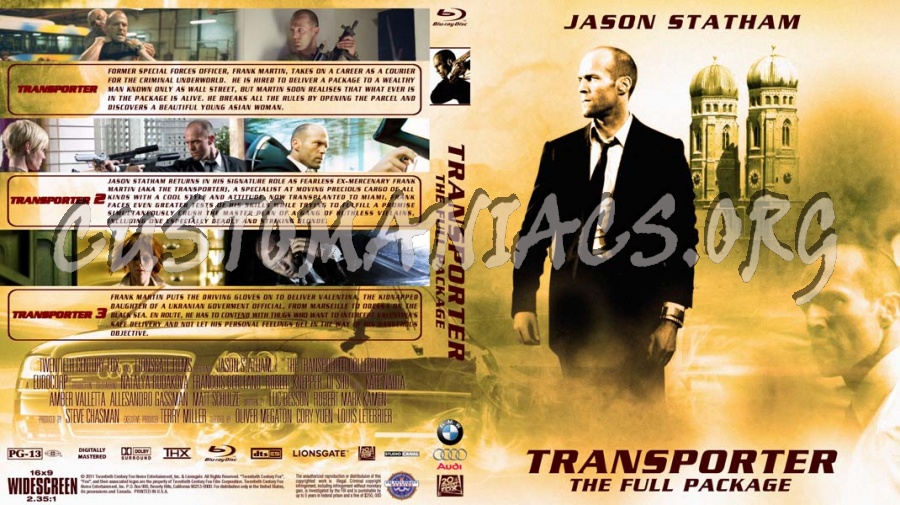 The Transporter The Full Package blu-ray cover