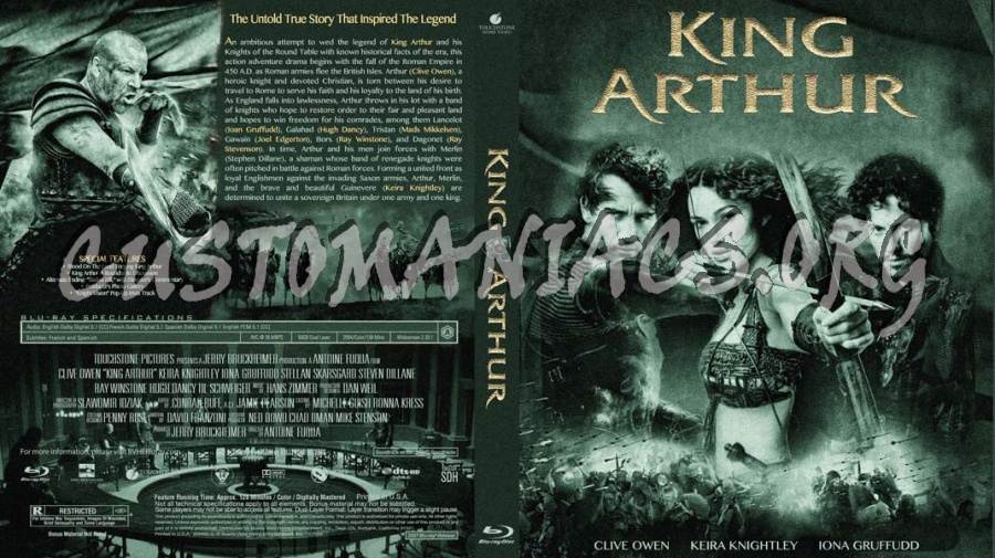 King Arthur blu-ray cover