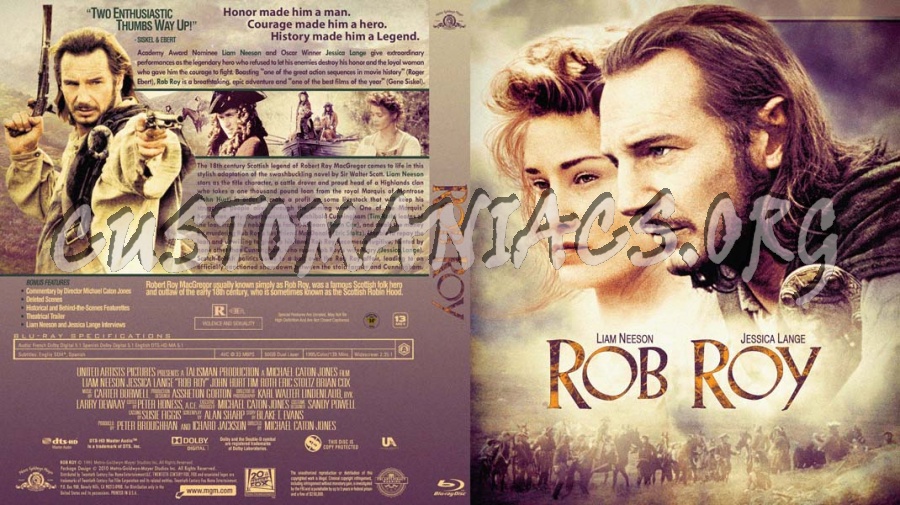 Rob Roy Purple blu-ray cover