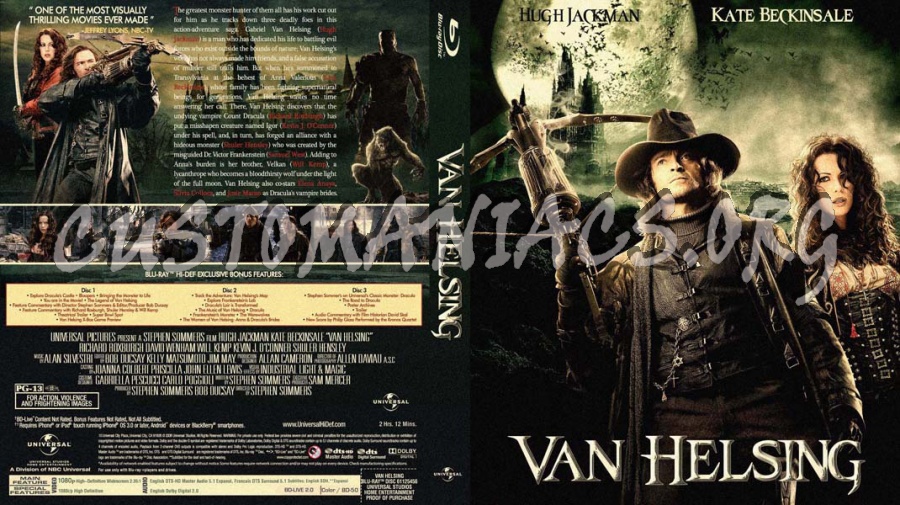 Van Helsing blu-ray cover