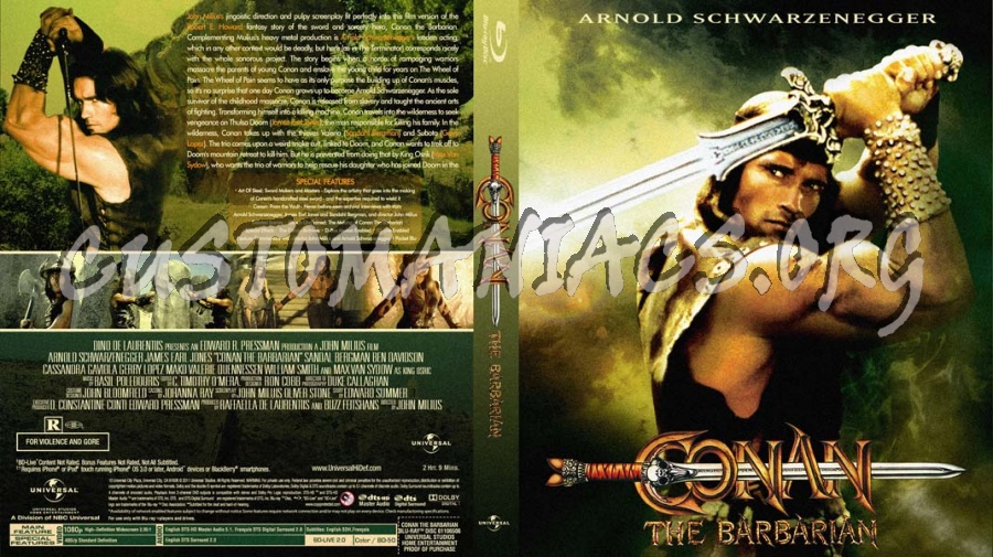 Conan the Barbarian blu-ray cover
