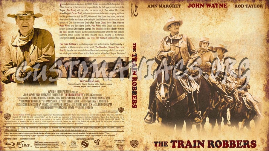 The Train Robbers blu-ray cover