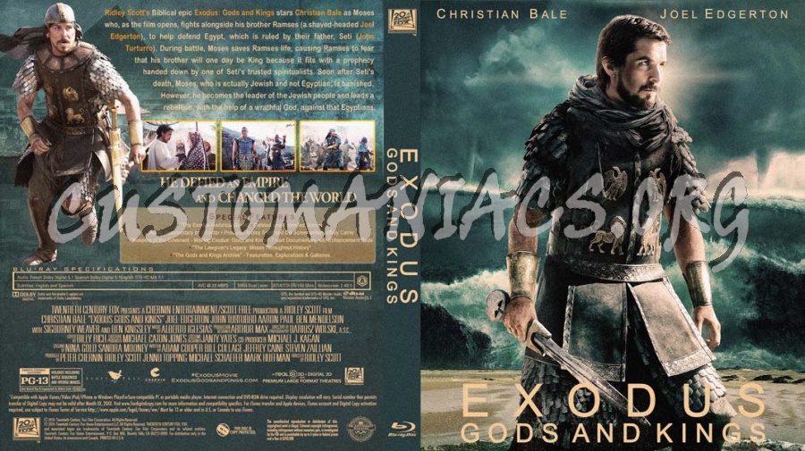 Exodus Gods and Kings blu-ray cover