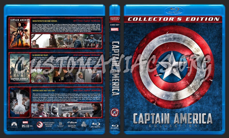 Captain America Collection blu-ray cover