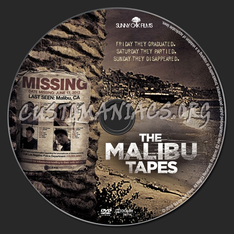 The Malibu Tapes dvd label