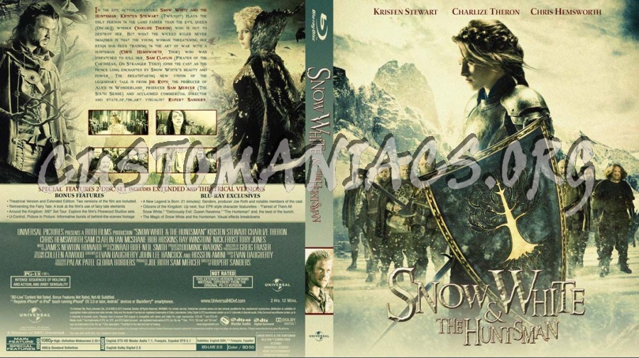 Snow White & the Huntsman blu-ray cover