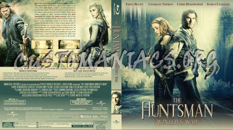 The Huntsman Winter's War blu-ray cover