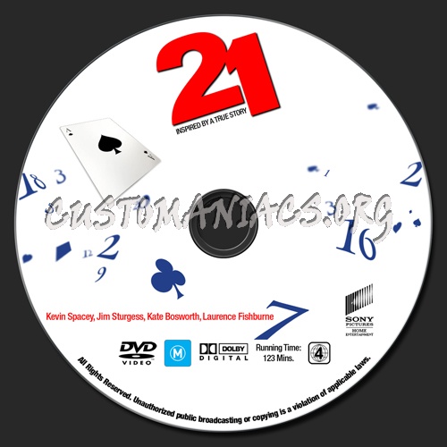 21 dvd label